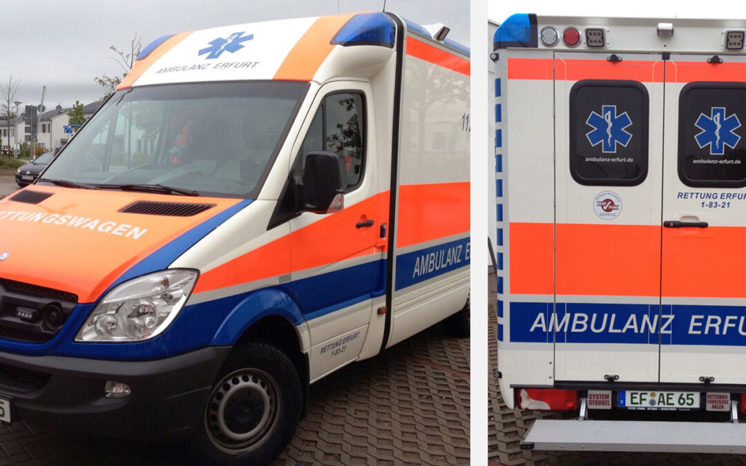 Neuer Rettungswagen für Erfurt im Einsatz